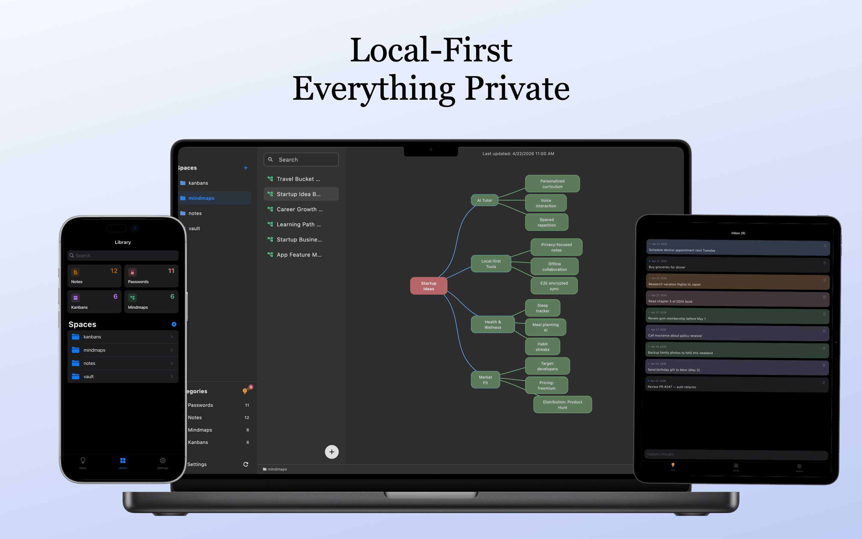 LocArk desktop and mobile library overview