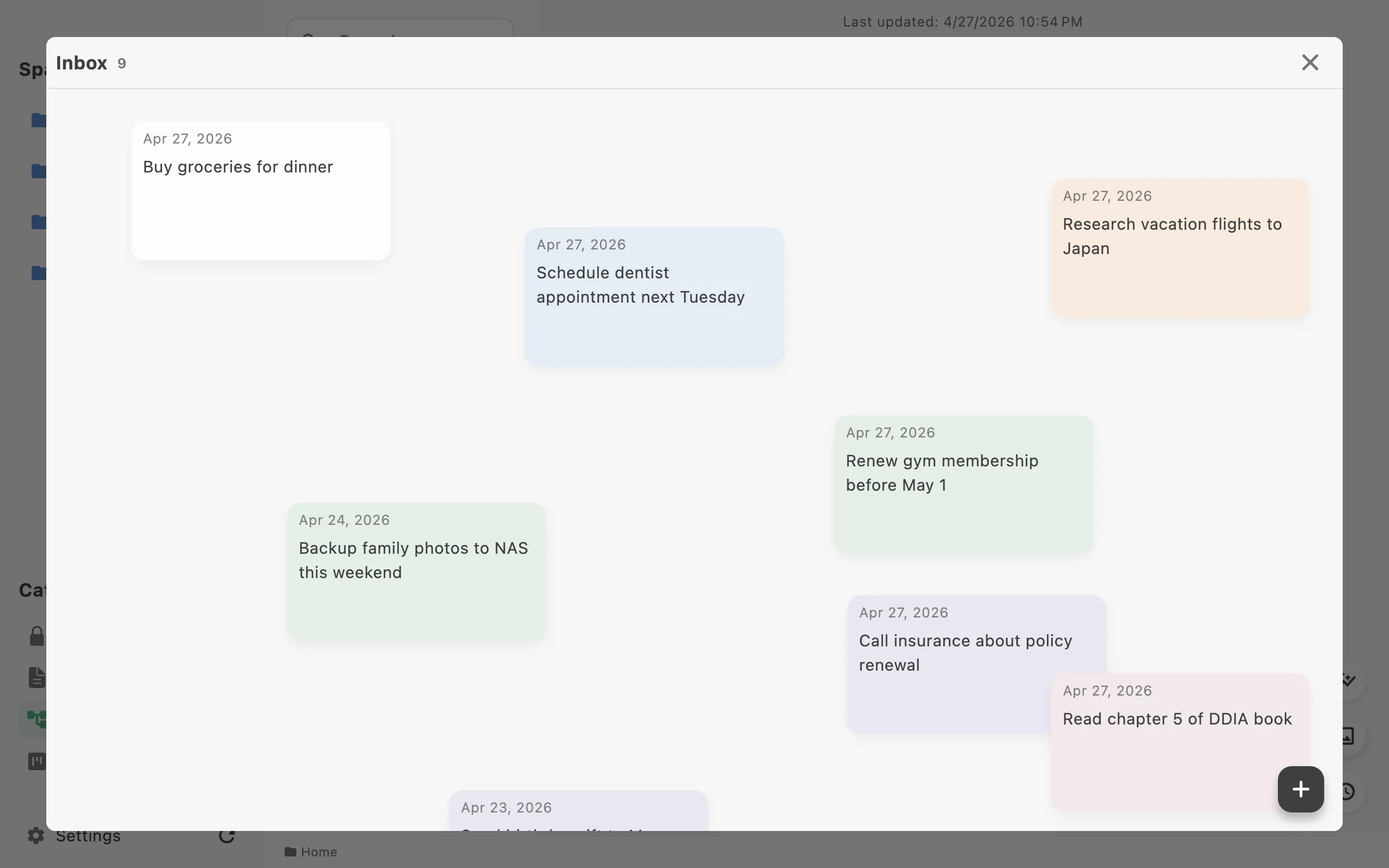LocArk desktop app showing the Inbox